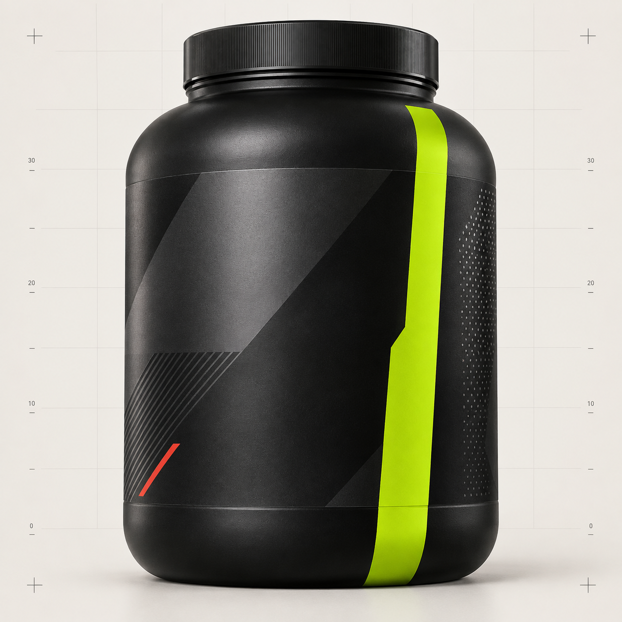 Mass Gainer ürün ambalajı yer tutucusu